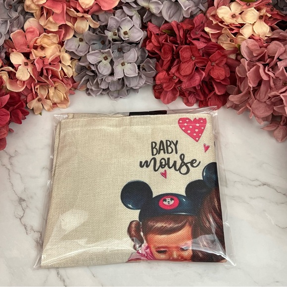 Eco-Friendly Mama Minnie Mouse with Little Baby Mouse Folding Tote Bag - Picture 13 of 15